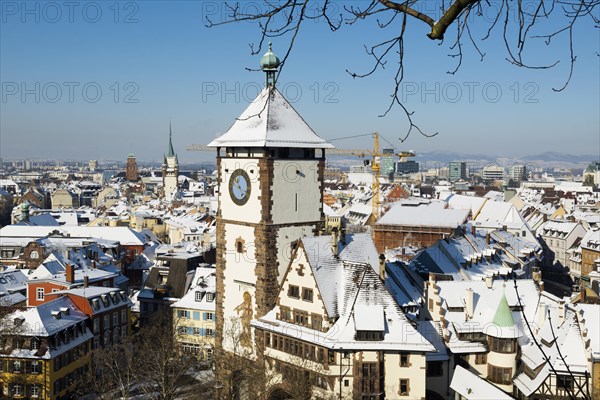 Winter atmosphere with snow