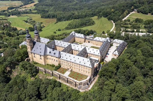 Aerial view of Banz Monastery