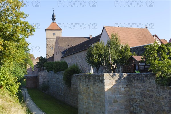 Medieval town with town wall