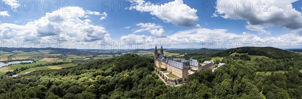 Aerial view of Banz Monastery