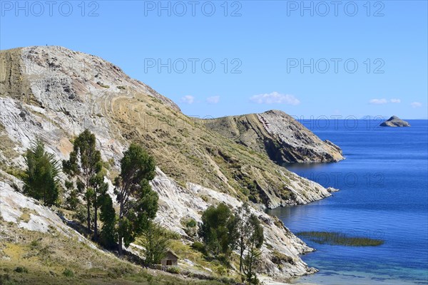 Barren rocky shore