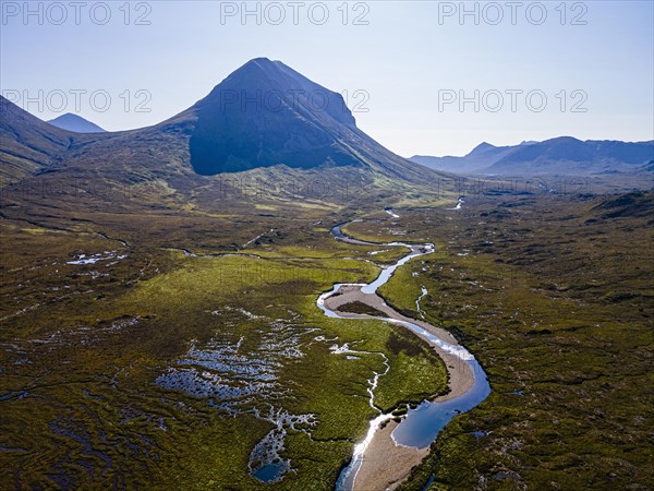 Aerial of the Black Cuillin ridge