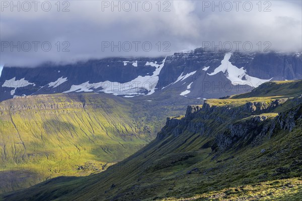 Cloudy Dyrfjall massif