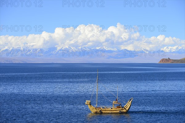 Typical reed boat from Totora