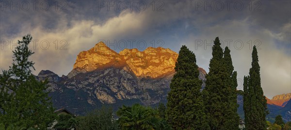 Cina mountain range at sunset