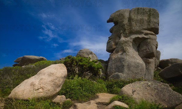 Rocky coast along the Sentier des douaniers