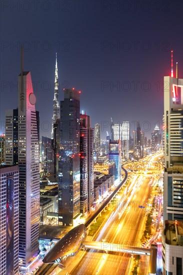 Dubai Sheikh Zayed Road Burj Khalifa Kalifa Skyscraper Skyline Architecture in Dubai