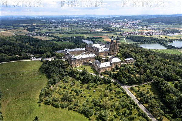 Aerial view of Banz Monastery