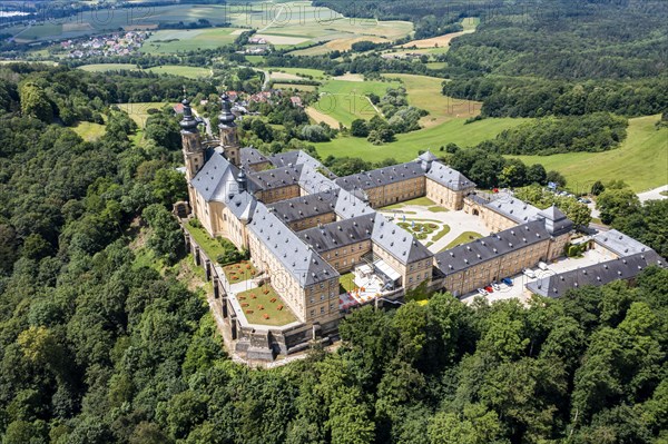 Aerial view of Banz Monastery