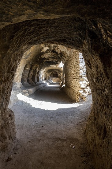 Cave system in the Takht-e Rostam stupa monastery complex