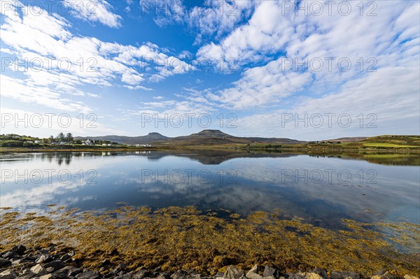 Water reflections on lake Dunvegan