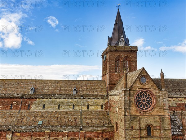 Roof and steeple of St Magnus Cathedral