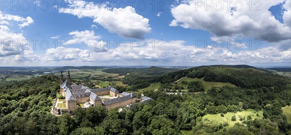 Aerial view of Banz Monastery