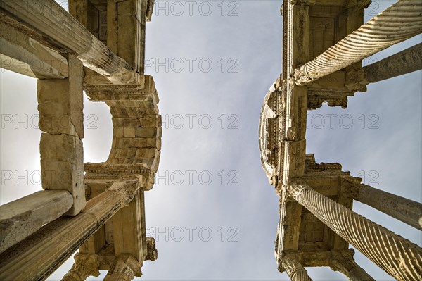 The tetrapylon is the main entrance to the temple of Aphrodite in Aphrodisias