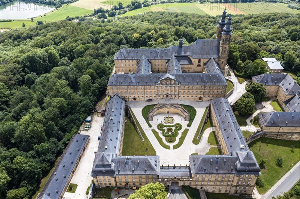 Aerial view of Banz Monastery