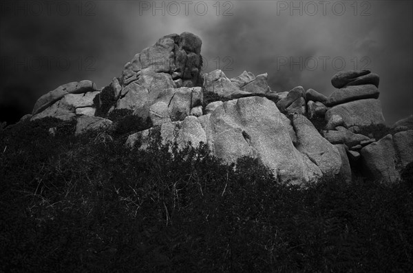 Rocky coast along the Sentier des douaniers