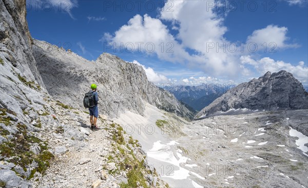 Hiker looking into the distance