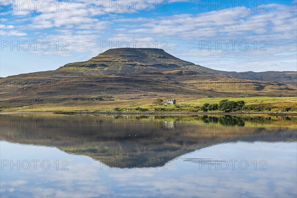 Water reflections on lake Dunvegan