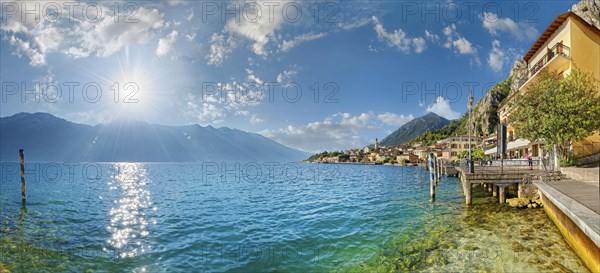 Idyllic fishing village on the western shore of Lake Garda