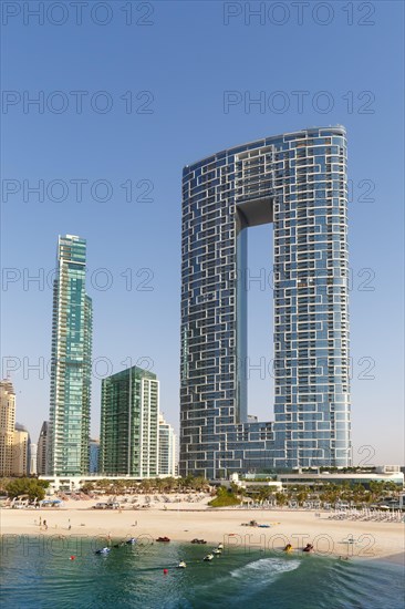 Dubai Jumeirah Beach JBR Beach Sea Marina Skyline Architecture Vacation in Dubai