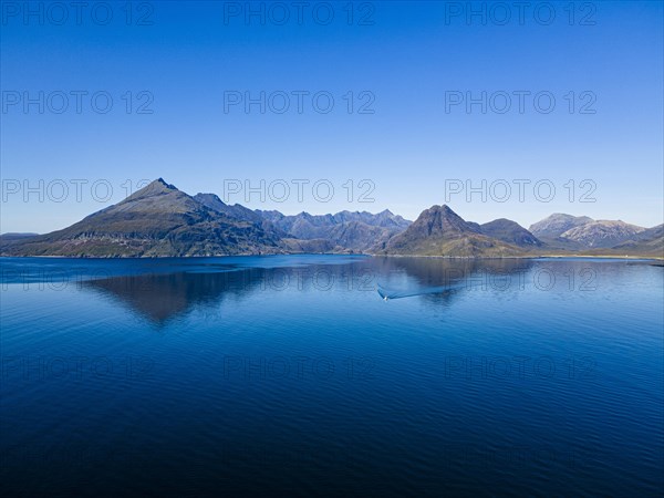 Aerial of the Black Cuillin ridge