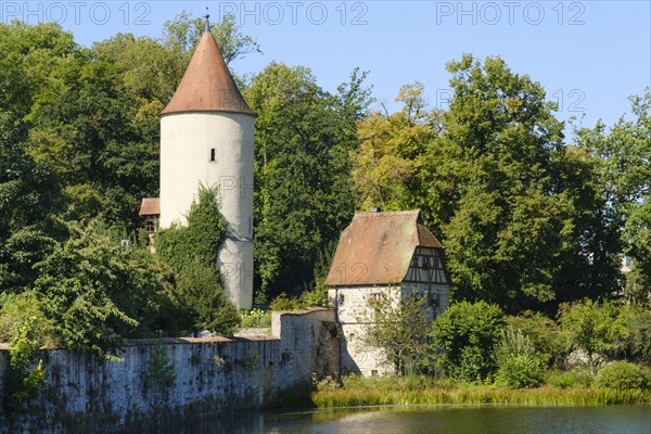 Digester tower and park keeper's house at the municipal park