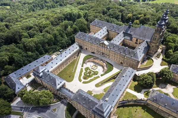 Aerial view of Banz Monastery