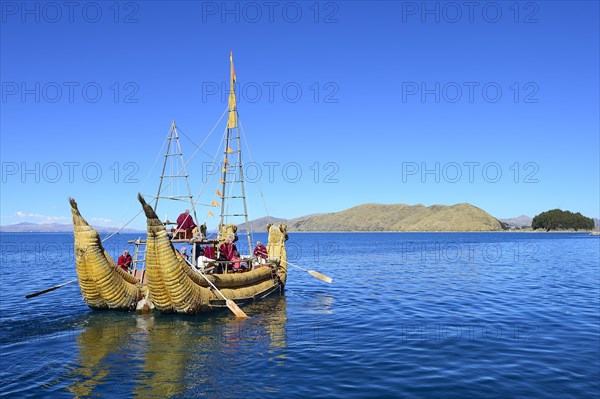 Typical reed boat from Totora