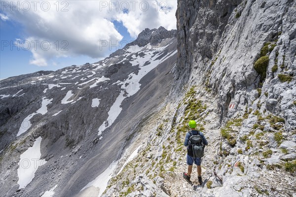 Hiker looking into the distance