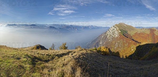 Northern Lake Garda in the morning mist