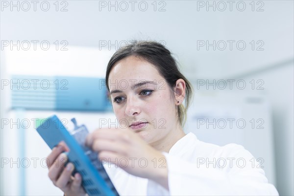 Young laboratory assistant