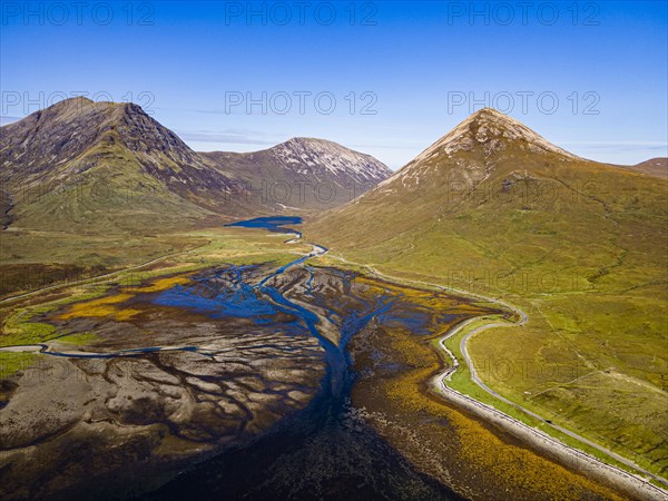 Aerial of the Black Cuillin ridge