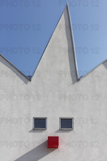 Facade with face of a clown