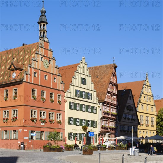 Gabled houses at the wine market in the historic old town