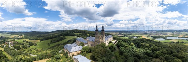 Aerial view of Banz Monastery