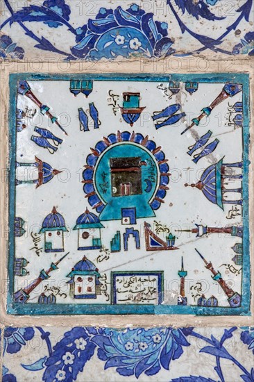 Kaaba tile in the Rustem Pasha Mosque