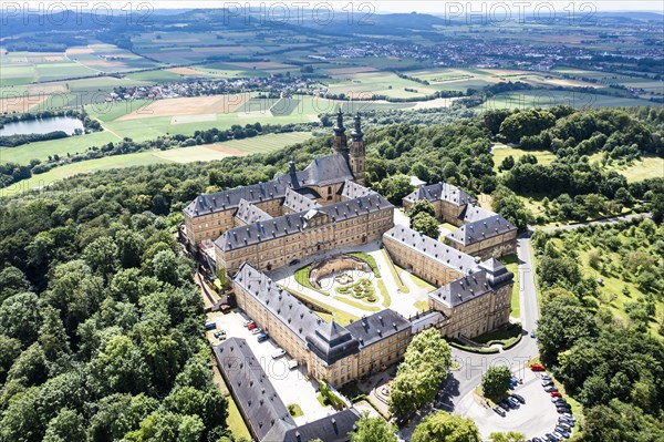 Aerial view of Banz Monastery