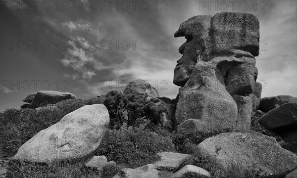 Rocky coast along the Sentier des douaniers