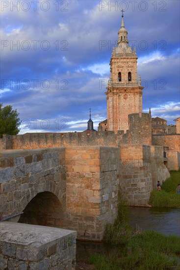 Cathedral bell tower and city wall