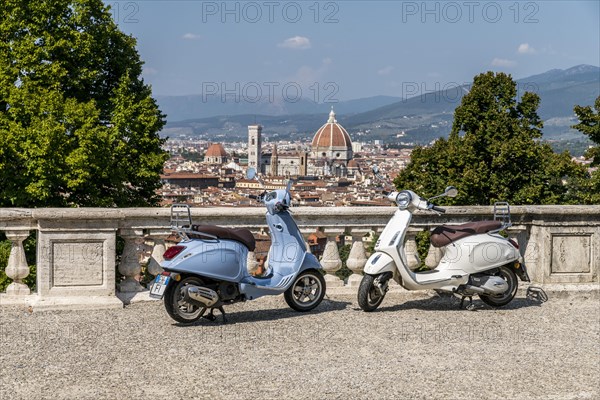 Parked Vespa scooter