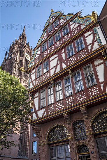 Reconstructed Renaissance half-timbered house