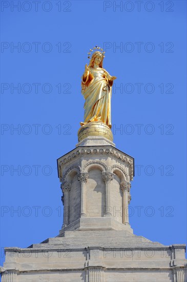 Gilded statue of the Virgin Mary