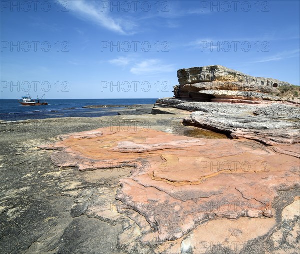 Pink rocks in Kefken