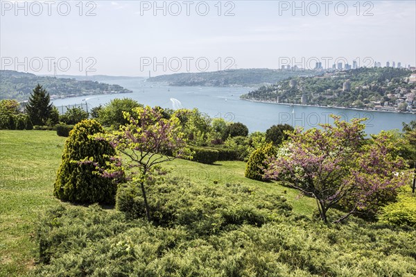 View of the Bosphorus from Otagtepe in Istanbul