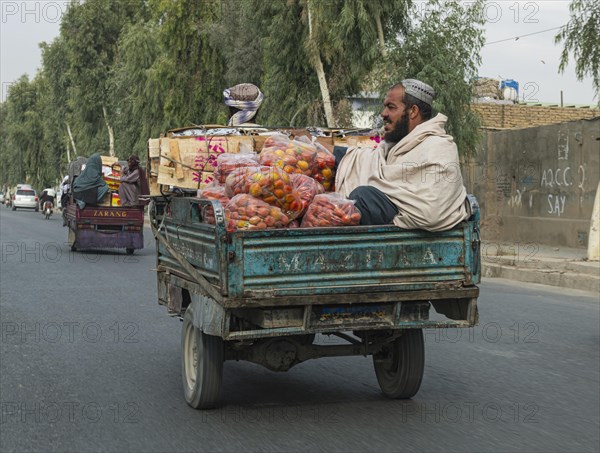 Fully loaded trishaw