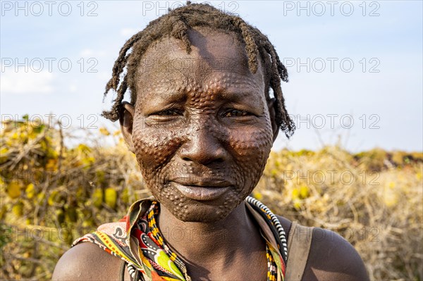 Scar face as a mark of beauty woman