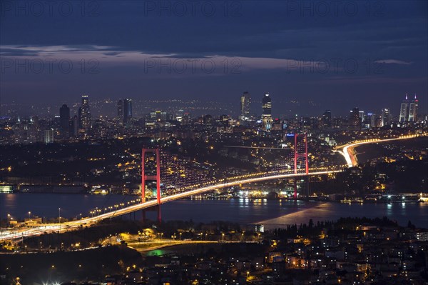 Bosphorus and Bridge by Night