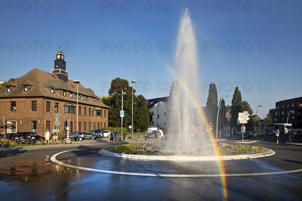 Monheim Geyser in the roundabout