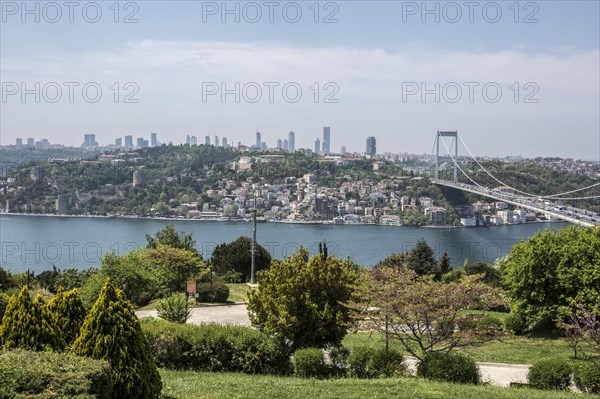 View of the Bosphorus from Otagtepe in Istanbul