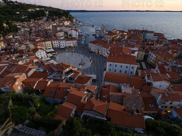 Tartini Square and Old Town in the Evening Light